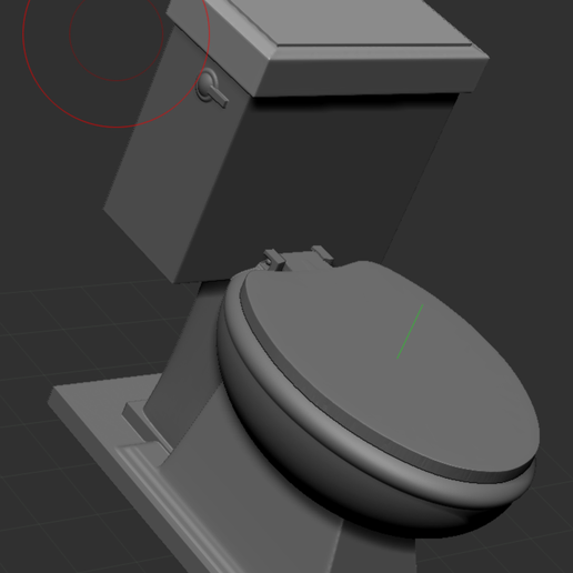 articulated toilet 3D model