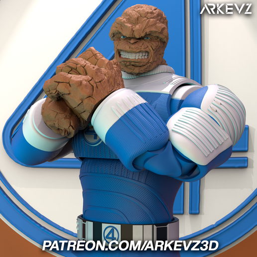 🦸 Action Figure - Ben Grimm (The Thing)・ STL File for 3D printing・Cults