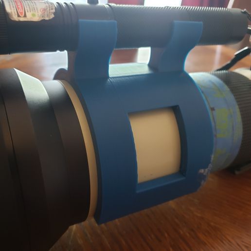 Laser bracket for Opteka 650-1300mm lens 3D model
