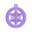 boule de noel flocon.stl 3D Christmas bauble