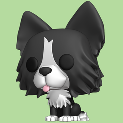 collie.png Fichier STL pop personnalisé chien collie・Objet pour impression 3D à télécharger