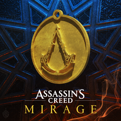 AC_Medal.png Файл STL Assassin's Creed Mirage Medallion/Keychain・Модель 3D-принтера для загрузки