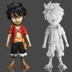 Luffy-26.jpg Archivo STL Luffy One Piece Imprimible en 3D・Diseño para descargar y imprimir en 3D
