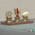 Tirupati-Balaji-Tirumala-Venkateshwara-swamy-tilak-3d-logo-emblem-1.png-6.png Elegante Tirupati Balaji Símbolo Sagrado Set | Chakra Tilak Shankh Emblema Trio | Vaishnav Hindu Decor | Dashboard Car Emblem Temple STL | 8" / 203 Mm