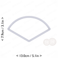 1-3_of_pie~2.75in-cm-inch-top.png Slice (1∕3) of Pie Cookie Cutter 2.75in / 7cm
