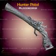 2.jpg Hunter Pistol Cosplay Bloodborne - STL File 3D print model
