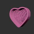 426525114_382027257766462_6808289761813525817_n.jpg Concha Heart 1 piece HYBRID Bathbomb Mold