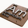 americium.jpg Periodic Table of Elements  f-block  chemistry   -  stl file