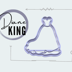 1.png Archivo STL vestido galleta de 12・Modelo para descargar e imprimir en 3D