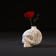 11.jpg Skull vase