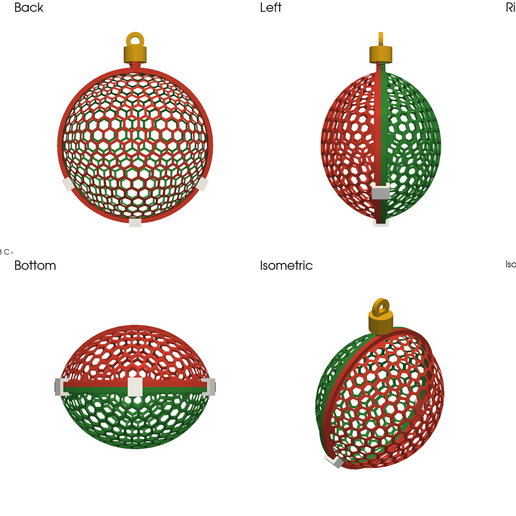 Christmas Ornament Candy Holder – Heat-Formed Mesh Bauble Mold Kit