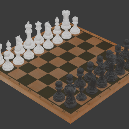 ♟️ Cubic Chess Set・Free STL File for 3D printing・Cults