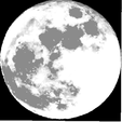 Filament-Painting-Moon-BWG.png HueForge Filament Painting - Moon Photo