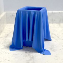 mz_cloth_square_01.jpeg Télécharger fichier Bocaux en tissu, vases, tasses, gobelets et gobelets en tissu • Design pour imprimante 3D, Randy_Z
