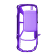 Peugeot 106 Main Body Hoodless.stl Peugeot 106 GTi 1996 Rohkarosserie - geteilte Teile zum einfachen Drucken