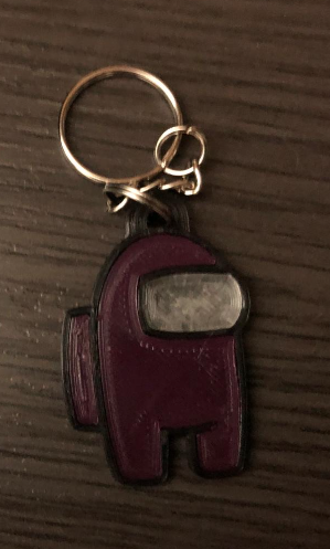 Among Us Lila.png Keyrings Among Us