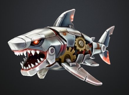 🤖 Robot Shark – FREE STL | Sci-Fi Mecha Shark 3D Print Model