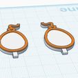 BalloonCults3d123.jpg Balloon Earrings - Simple