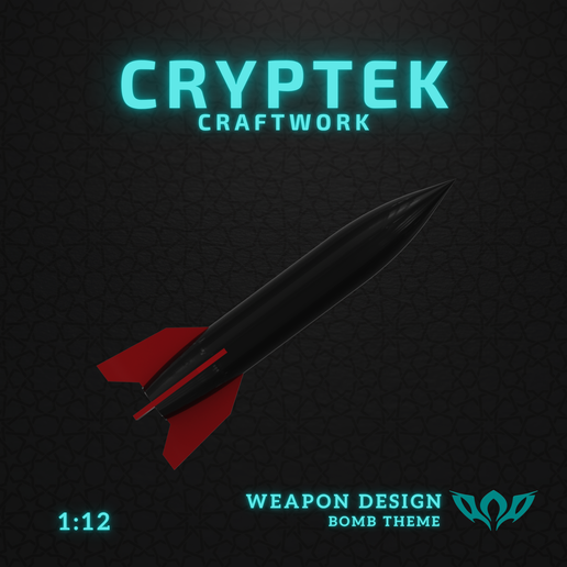 1:!2 Miniature 07. V2 Rocket - Peenemünde Army Research Center - Toy Replica of Rocket into History: V-2 3D Print File - World War II missile build in Mittelwerk facility in Germany - Wernher von Braun 3D model