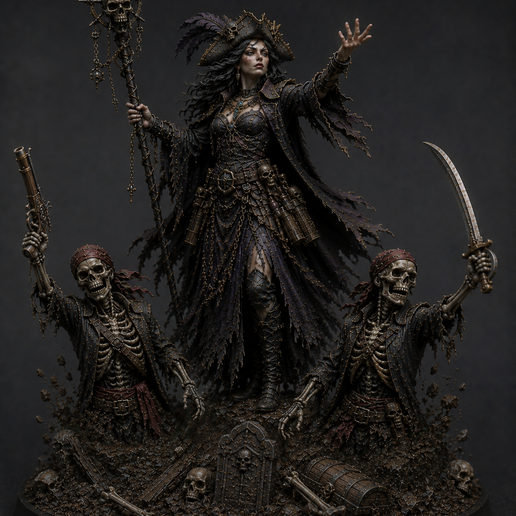 piratemancer(necromancer pirate) 3D model