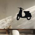 mockup_01.jpg Vintage Scooter Wall Decor Art