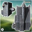 4.jpg Large medieval mansion with access staircase and tiled roof (35) - Medieval Middle Earth Age 28mm 15mm RPG Shire