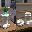 Split_view_01.jpg STL-Datei Doric Pedestal Container kostenlos・3D-druckbares Objekt zum herunterladen