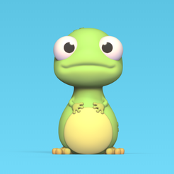 Cod288-Stylized-Cartoon-Frog-1.png Fichier 3D Grenouille stylisée・Plan à imprimer en 3D à télécharger
