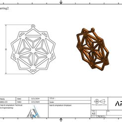 earing.jpg 3d model and dxf laser cutting  Earring