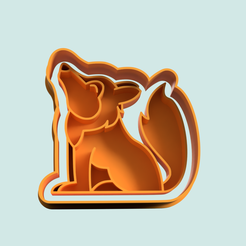 cortante-estampa-lobo-lobito-6-cm.png cutting wolf cookie cutter 3d model stl