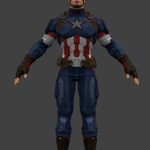 Captain america - 3D model önizlemesi