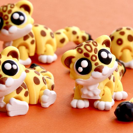 🐆💕 Mini Leopard 🌟・ STL File for 3D printing・Cults