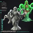 slime-monk-1-Copy.jpg Slime Monk - The Gelatinous Queen - PRESUPPORTED - Illustrated and Stats - 32mm scale