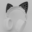 C.png Cyberpunk Headphones Cat Ears