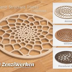 9f65e1264f207829e5ac7e1d6f08c71d_display_large.jpg Various Organic Structure Trivets cnc/laser