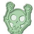 Esqueleto.png Funny Skeleton Halloween cookie cutter