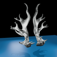0010.png Mythische Hörner / Geweihe Zubehör 🦄 (3D-Druckbar)