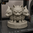 CRB3.png Cerberus Chibi Guardian Mythical Three-Headed Wolf STL