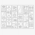 Laser_Planche1.png Hiéroglyphes Planche 1