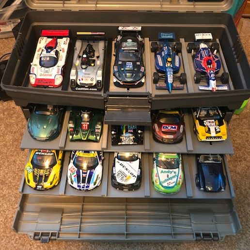 1/32 Slot Car Drawers for Plano 757 Tackle box 3D model