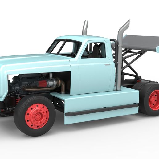 Big Rig Racing Semi truck (1:25 Scale)