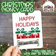 NTLMNC003.jpg 🎄🎅 Christmas Money Card holder (money card, Christmas gift, Money gift, Christmas Cash gift, Teen gift, Christmas gadget) - by AM-MEDIA