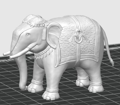elephant 3D model preview