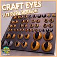Craft-Eyes-Collection-Slit-Iris-reference-image01.jpg Printable Craft Eyes – Slit Pupil, Cabochon Glass Eye Replacement Set 3D Print STL/3MF