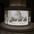 SDC10010.JPG Christmas lithophane tier cake