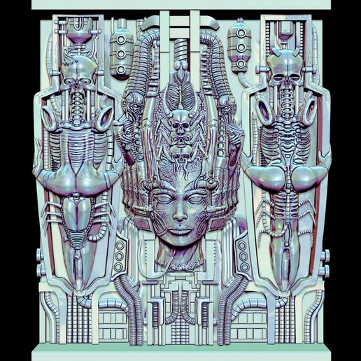👾 HR Giger's Li II・ STL File for 3D printing・Cults
