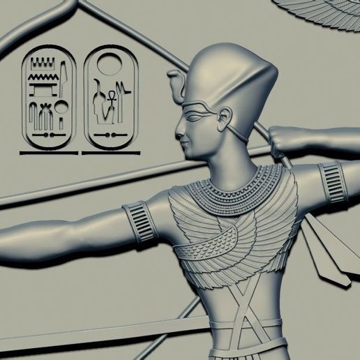 3D file Pharaoh Ramesses II at the Battle of Kadesh 3d relief model cnc ...