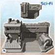 5.jpg Sci-Fi headquarters with command post and tank (15) - Future Sci-Fi SF Infinity Terrain Tabletop Scifi