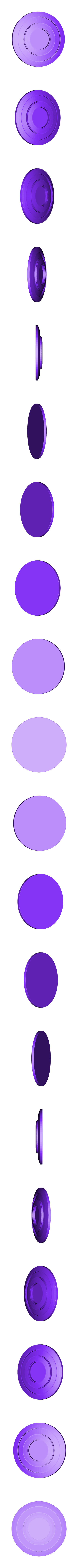 red_no_ring.stl Captain America Shield Keychain