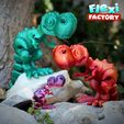 Flexi-Factory-Dan-Sopala-T-Rex-05.jpg Niedlicher Flexi Print-in-Place T-Rex Dinosaurier mit 3MF jetzt im Lieferumfang enthalten!